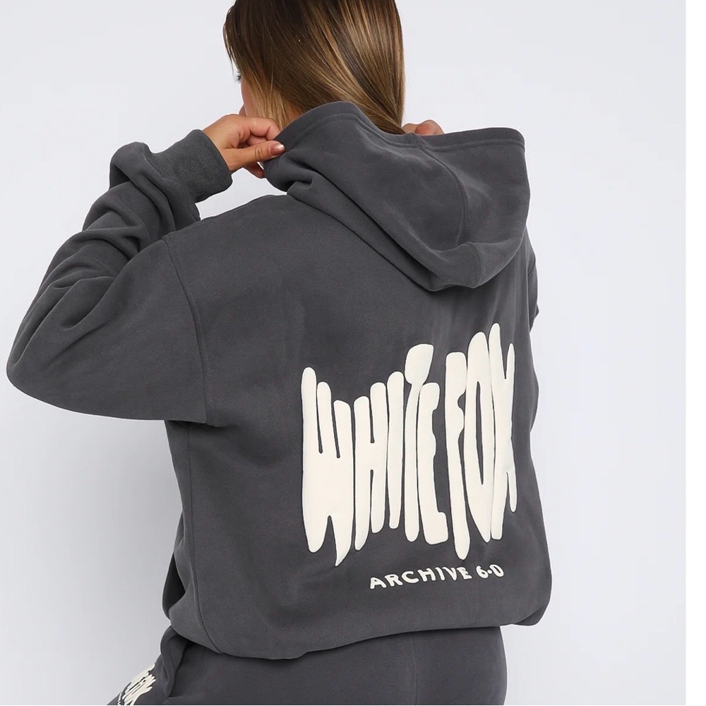 White Fox Gray Hoodie